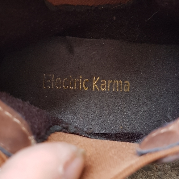 Brown Suede Ankle Boots size 6.5 - Picture 4 of 7